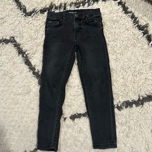 Zara Black Denim Jeans size 6 skinny fit comfy denim